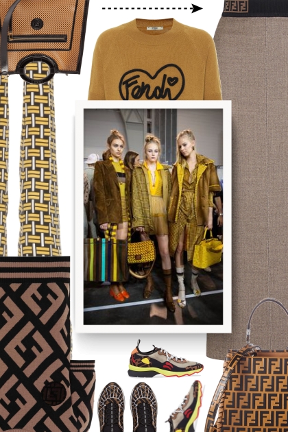 Fendi style- Combinazione di moda