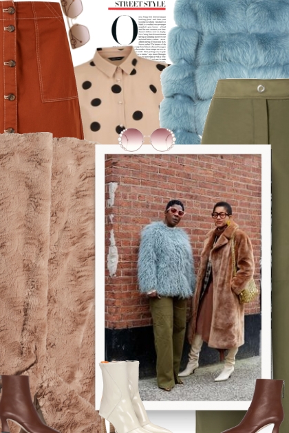 Textured Faux Fur Coat KENNETH COLE NEW - Combinazione di moda