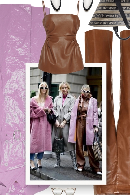 lilac and brown- Combinazione di moda