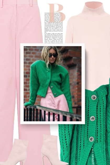 pink and green 2020- Fashion set