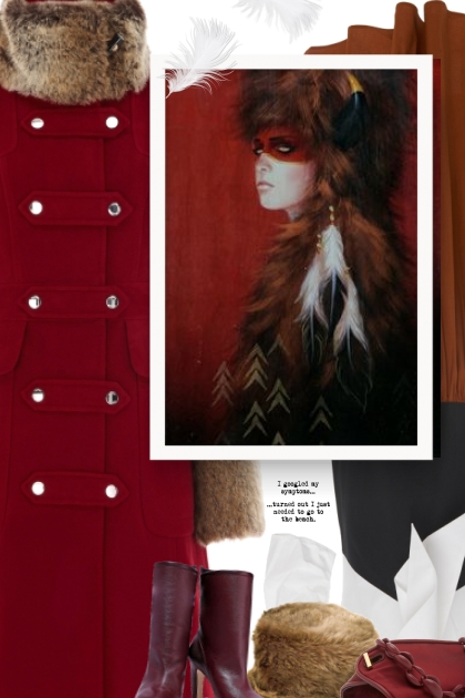 Fur hat - Модное сочетание