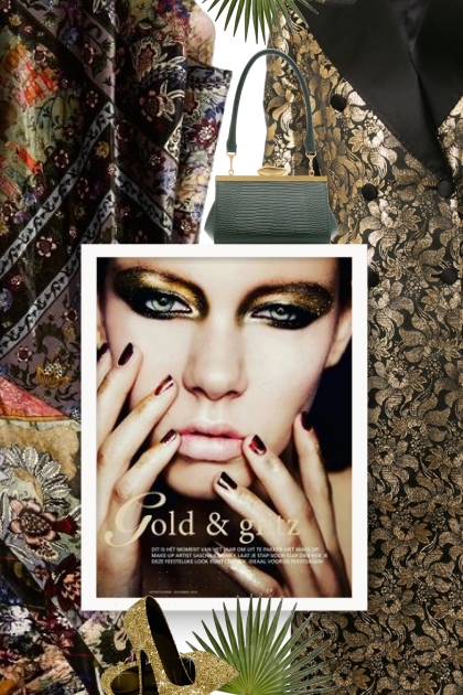 DOLCE & GABBANA double-breasted foil jacket- Модное сочетание