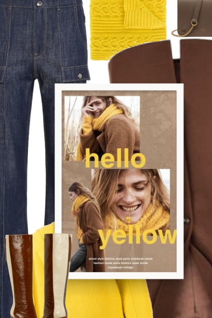 hello yellow 2020- Combinazione di moda
