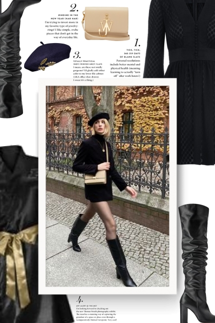 OVER-THE-KNEE HIGH-HEEL LEATHER BOOTS - Combinazione di moda