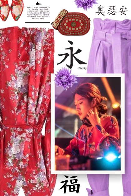 Kimono- Combinazione di moda