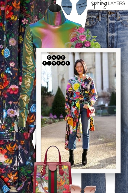 Dark floral 2020- combinação de moda