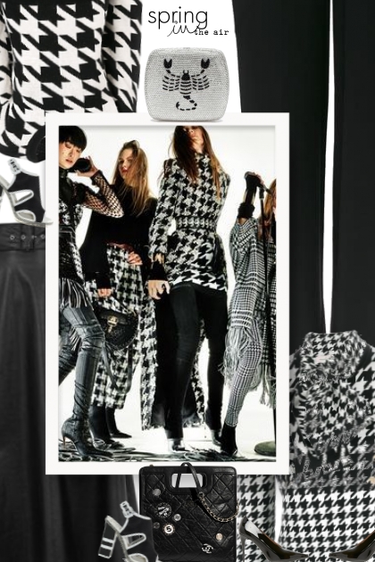 spring 20 - black & white- Combinazione di moda