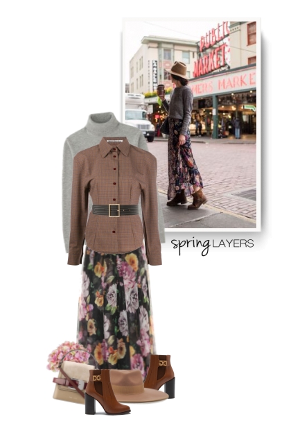  DOLCE & GABBANA Floral Skirt- Combinaciónde moda