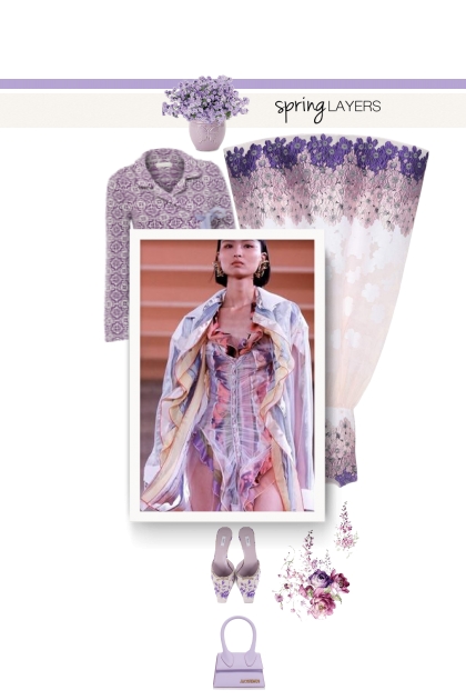Spring - lilac- combinação de moda