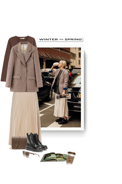 winter to spring - street style- Combinaciónde moda