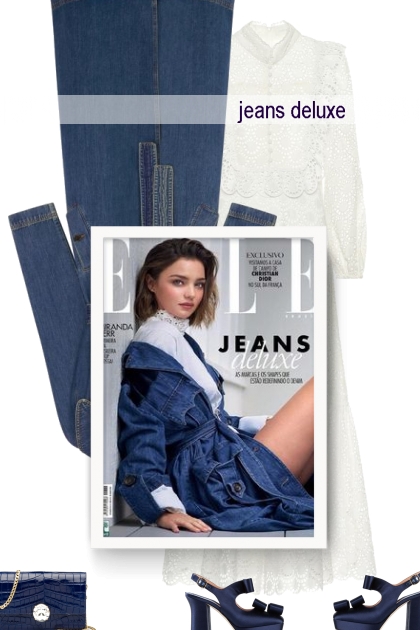 jeans deluxe- Modna kombinacija