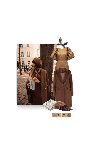 Lady in brown- Combinazione di moda
