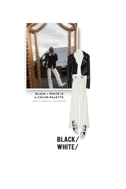 Spring 20 - black/white- Combinazione di moda