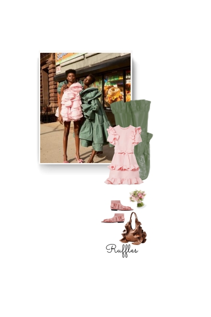Valentino - Ruffled mini dress - Modna kombinacija