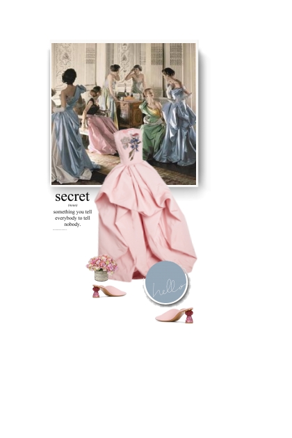 Oscar de la Renta Embellished Silk Gown Pink Dress- 搭配