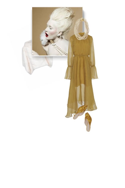 BEAUFILLE chiffon dress - Modna kombinacija