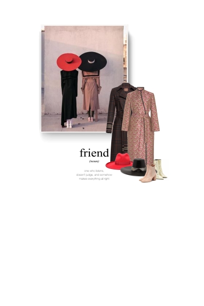 coat & hat- Combinaciónde moda