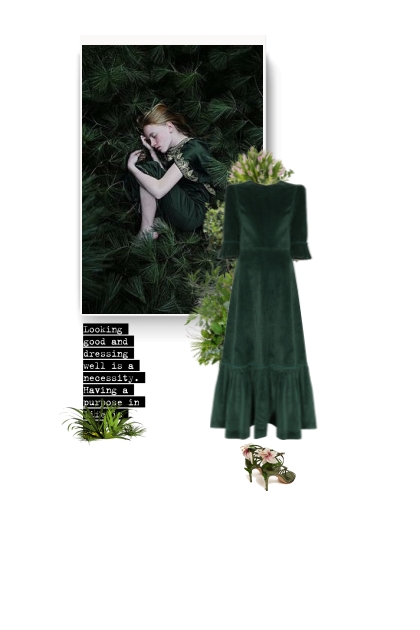 THE VAMPIRE'S WIFE corduroy maxi dress - Модное сочетание