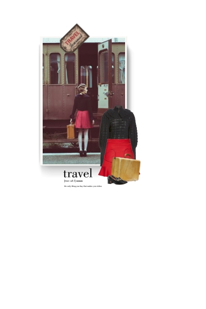 vintage style - travel- Modna kombinacija