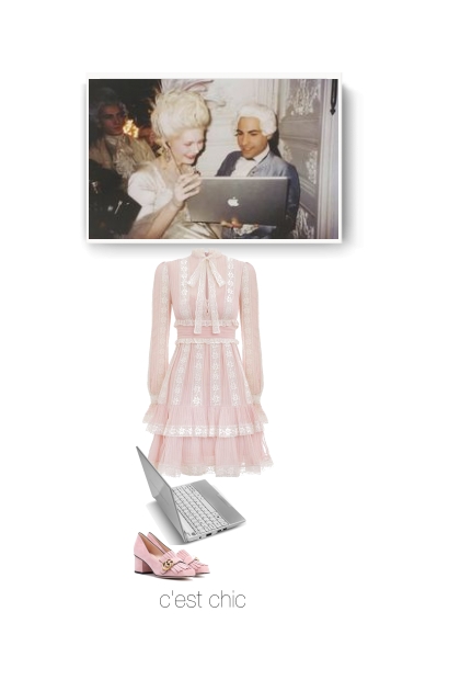 Marie Antoinette and ... laptop- Combinazione di moda