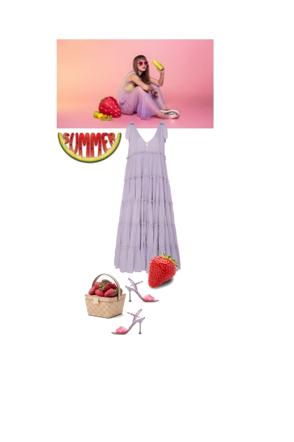 INNIKA CHOO  lilac dress - Modna kombinacija