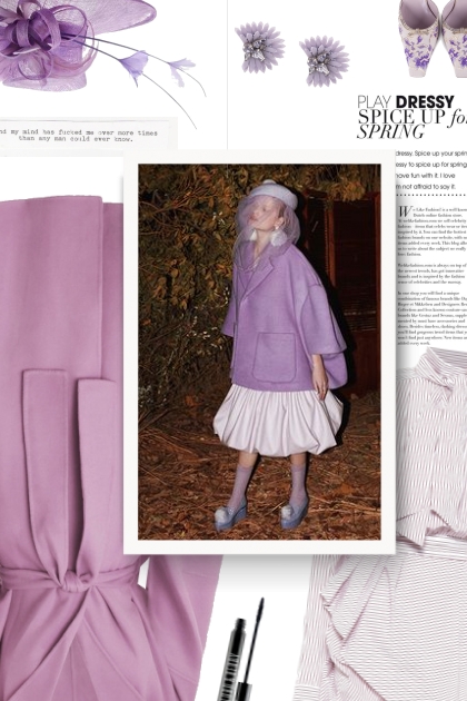 Lavender Coat- Combinazione di moda