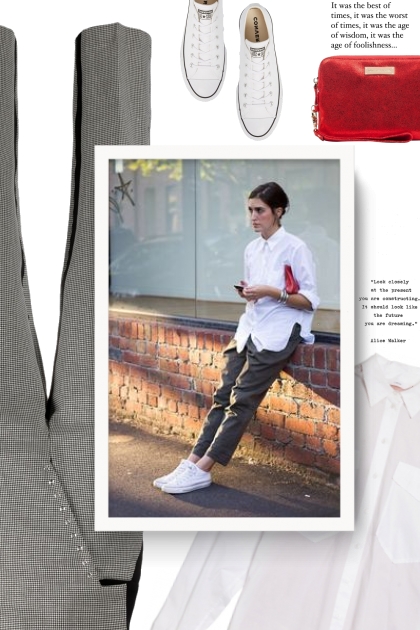 COPERNI houndstooth print trousers - combinação de moda