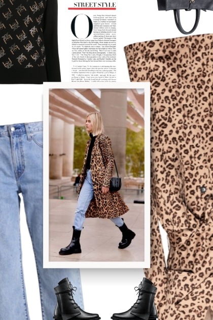 leopard maxi coat - Fashion set
