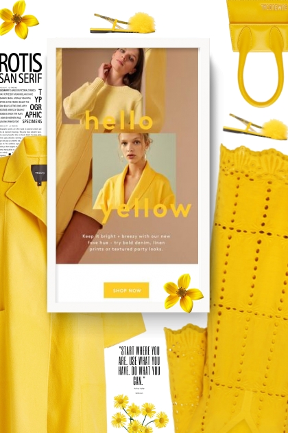 hello yellow - spring 2020- Modna kombinacija