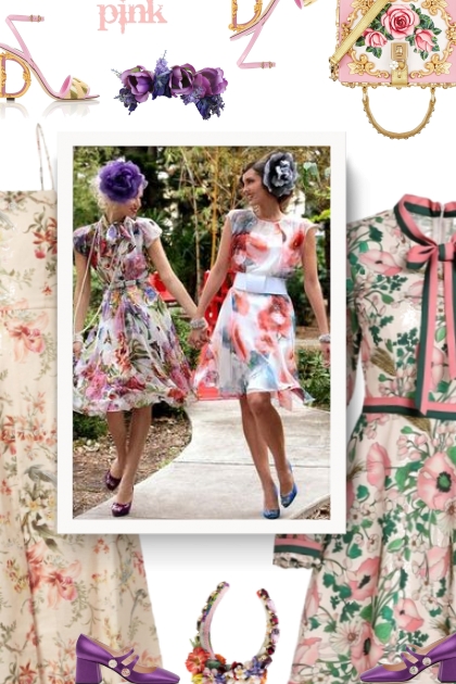Floral Easter Dress - spring- Модное сочетание