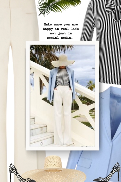 Womens 3/4 Sleeve Vintage Blouse Stretch Stripe To- Модное сочетание