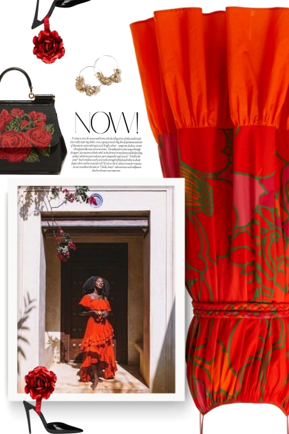 RHODE Lea floral-print cotton dress - Modna kombinacija
