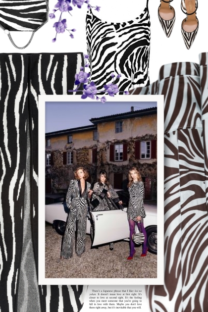  STELLA MCCARTNEY Falabella Mini zebra bag- Combinaciónde moda