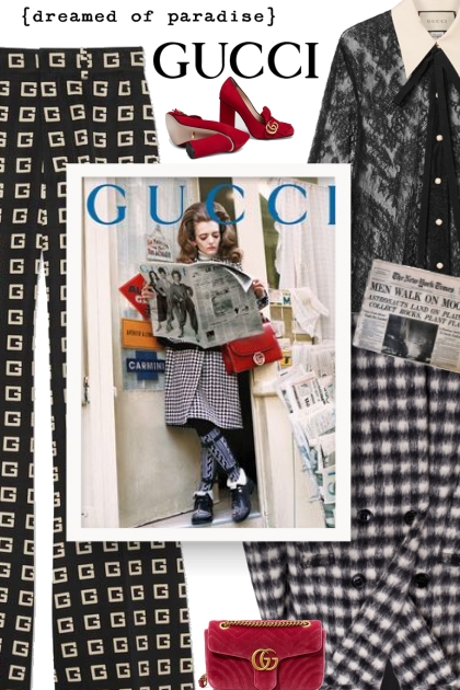  GUCCI GG Marmont velvet shoulder bag- Combinaciónde moda