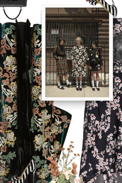 BIYAN floral velvet coat - Fashion set