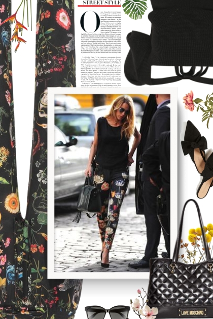 REDVALENTINO Floral-printed silk pants - Combinazione di moda