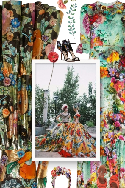 MARY KATRANTZOU floral print maxi dress - Modna kombinacija