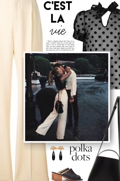 polka dots blouse - Fashion set
