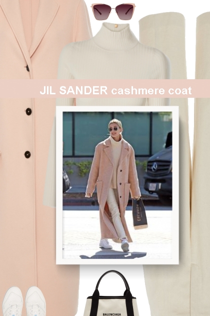 JIL SANDER cashmere coat - Modna kombinacija