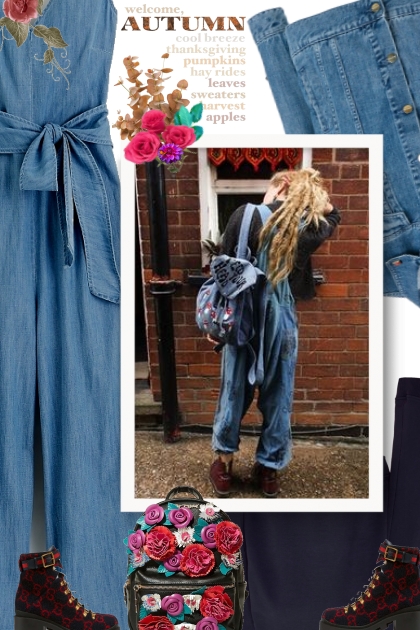 Floral Backpack- Combinazione di moda