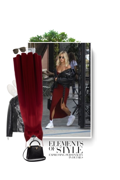 slip dress in red - combinação de moda