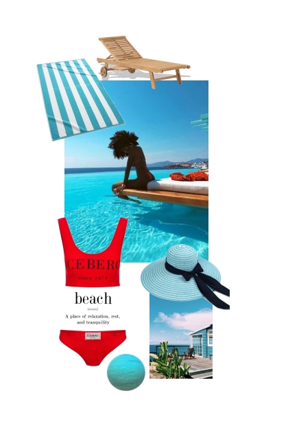 Beach Hat Striped - Modna kombinacija