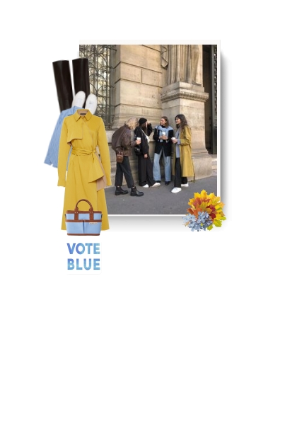 vote blue- Fashion set