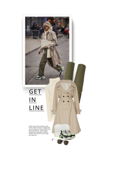  BLANC trench coat - Fashion set
