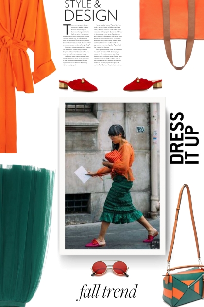 green midi skirt - Combinaciónde moda