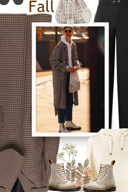 VICTORIA BECKHAM wool plaid coat- Модное сочетание