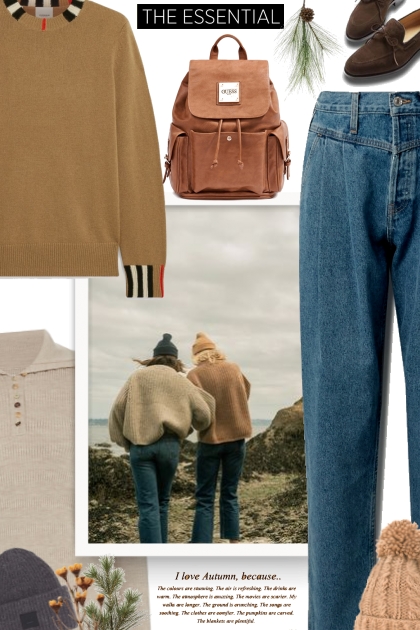 Burberry sweater  - fall- Модное сочетание