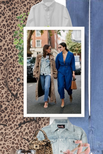 leopard print maxi coat - Modna kombinacija