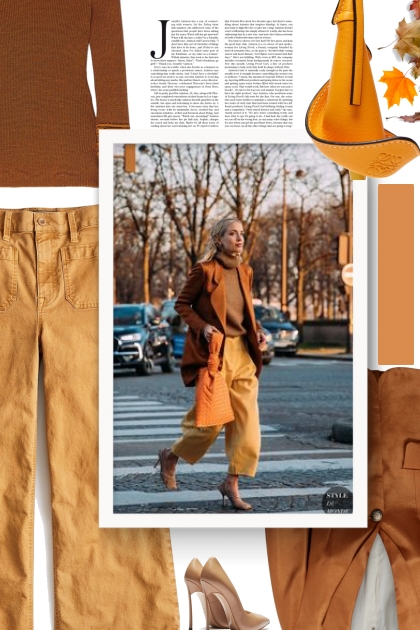 orange - fall- combinação de moda