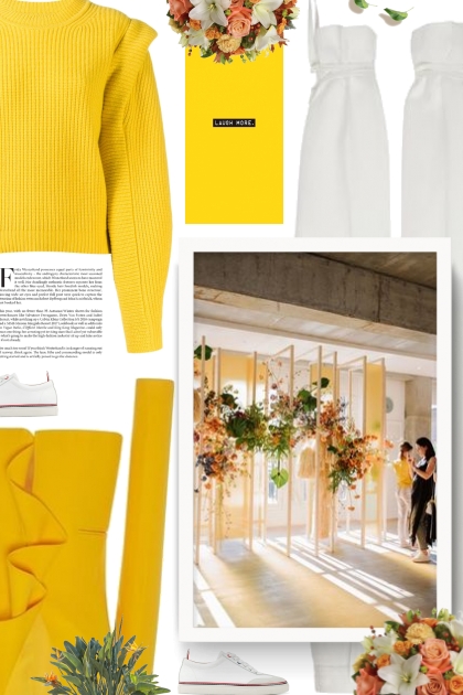 yellow jacket - combinação de moda